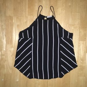 🔵#1 Black pin stripe tank